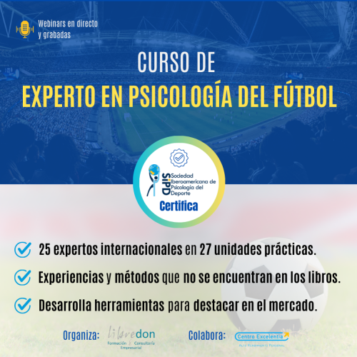 Curso de Experto Psicología del Fútbol - Opción C - 3ª Cuota (LATAM)
